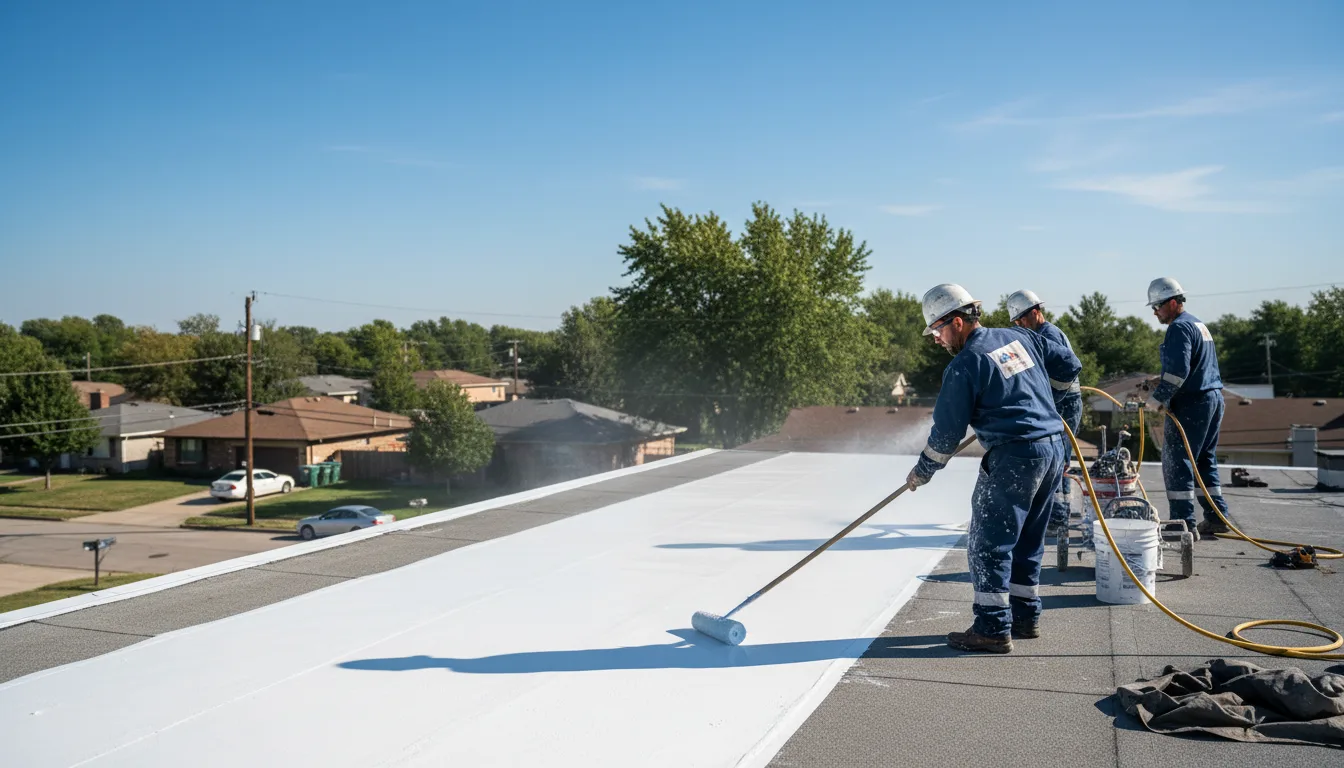 Commercial roof coating in Blue Ridge, TX near me